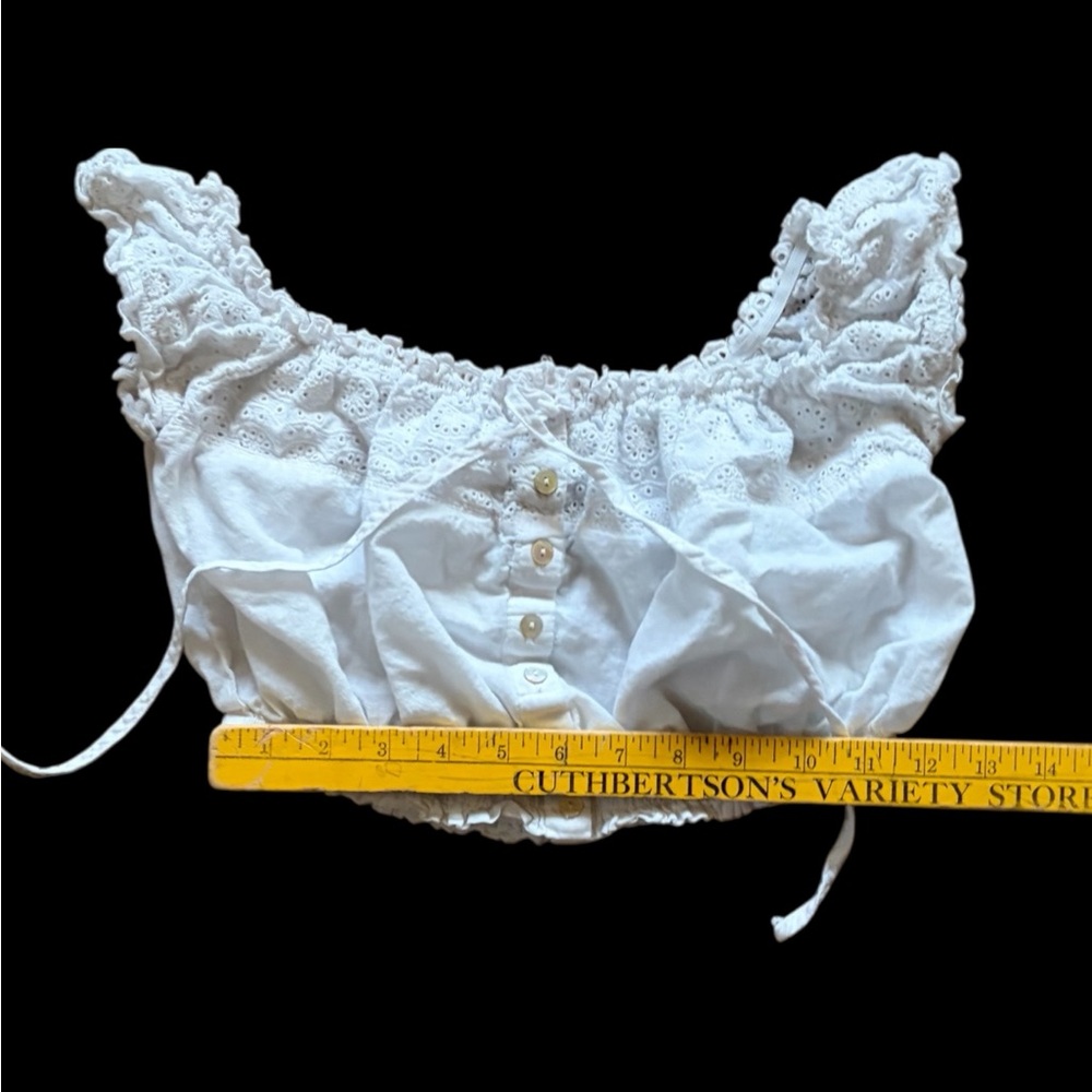 White Lil Cotton Crop Top - Picture 5 of 7